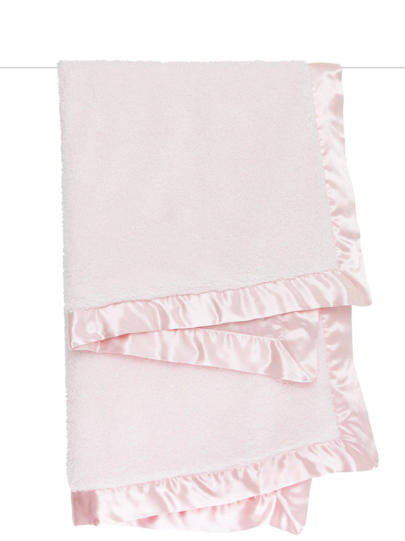 Little Giraffe - Chenille Satin™ Baby Blanket: White