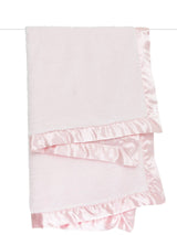Chenille Satin™ Baby Blanket: Silver