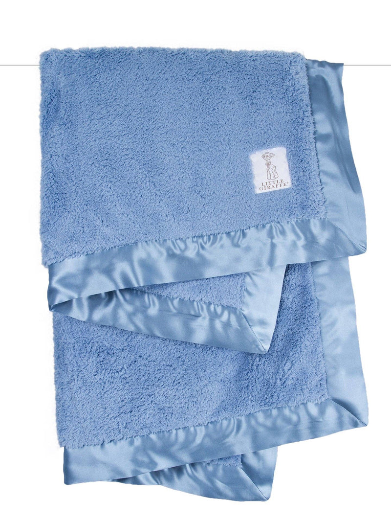 Little Giraffe - Chenille Baby Blanket: Unboxed / Lavender