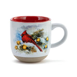 Snow Frosted Cardinal Mug and Card Set
