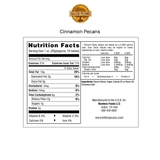 Cinnamon Sugar Killer Pecans, Sweet, Salty, Crunchy! 8 oz