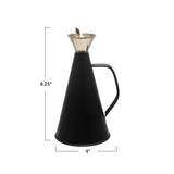 Black Stainless Steel Oil Cruet - 16 oz by Creative Co-op