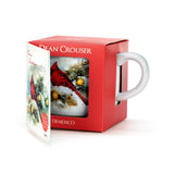 Snow Frosted Cardinal Mug and Card Set