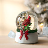 Cardinal Joy Musical Snow Globe