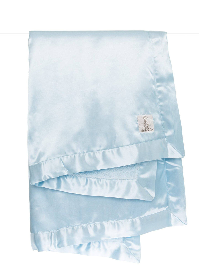 Little Giraffe - Chenille Satin™ Baby Blanket: White