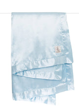 Chenille Satin™ Baby Blanket: Silver