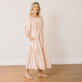 Cherry Pinstripe Ace Dress: L