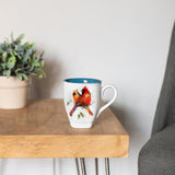 Dean Crouser Stoneware Watercolor Cardinal Pair Mug 16oz
