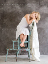 Chenille Satin™ Baby Blanket: Silver