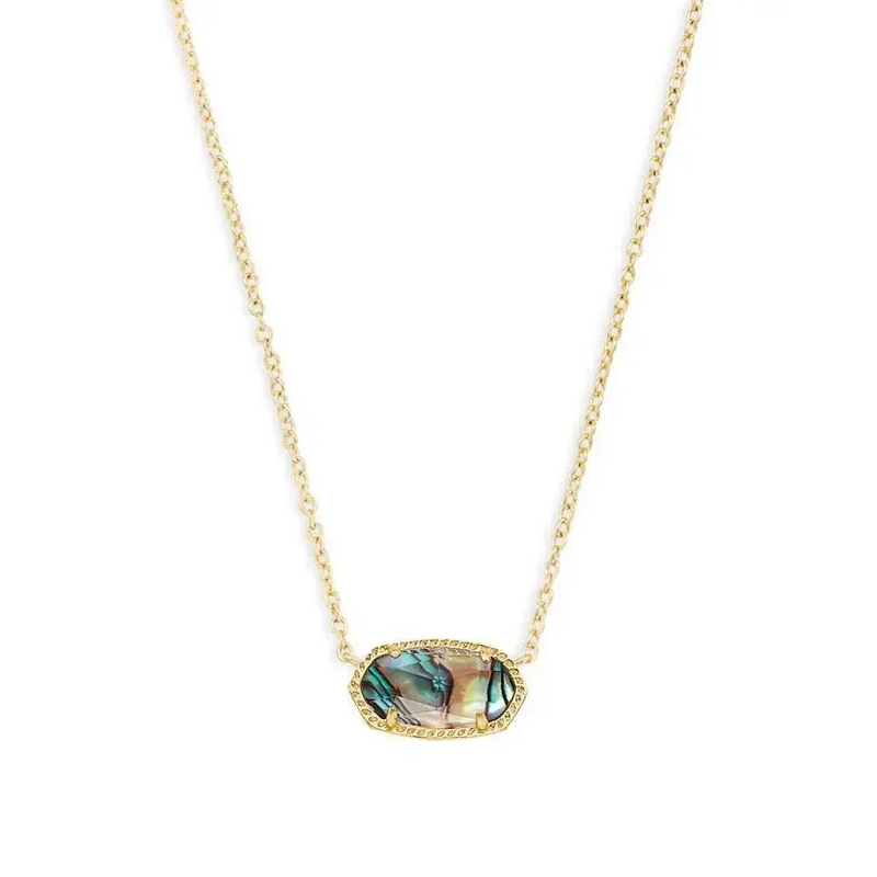 Kendra Scott - Elisa Gold Pendant Necklace - Abalone Shell