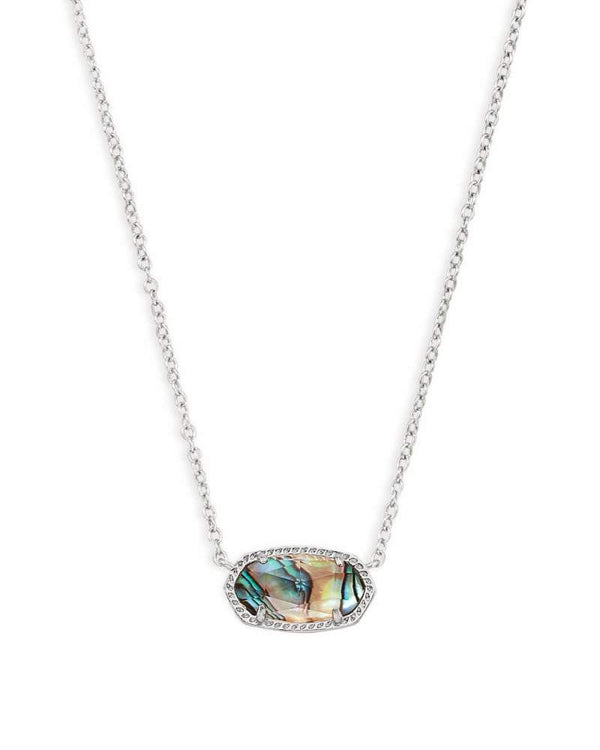 Kendra Scott - Elisa Pendant Necklace In Silver - Abalone