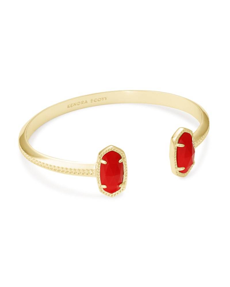 Kendra Scott - Elton Gold Cuff Bracelet - Bright Red