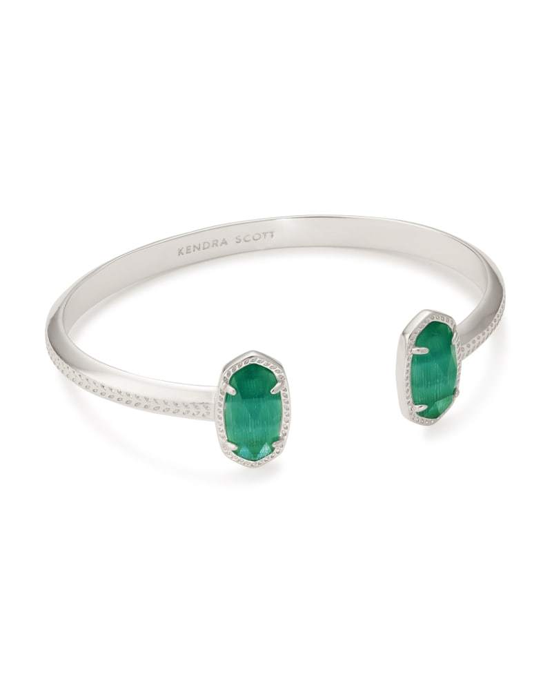 Kendra Scott - Elton Silver Pinch Cuff Bracelet - Emerald