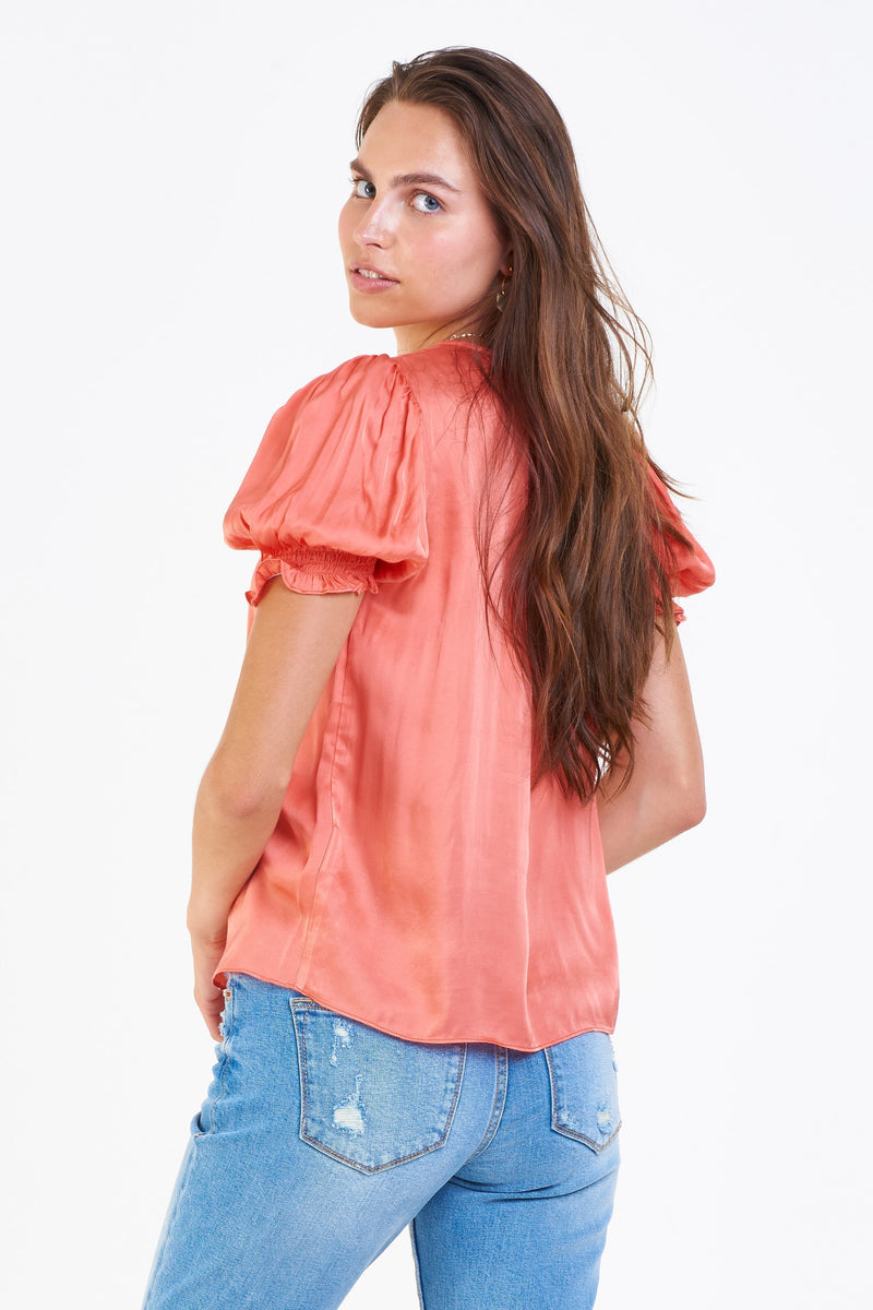 Dear John Denim - Shirts - Eva Smock Cuff Silky Shirt Koi