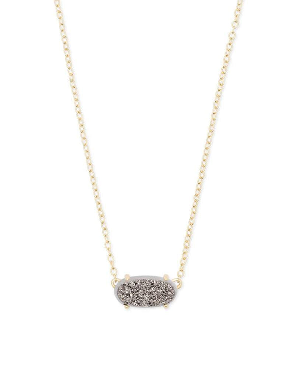 Kendra Scott - Ever Gold Pendant Necklace - Platinum Drusy