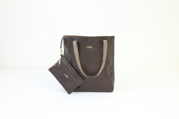 Jon Hart Design - Totes and Crossbodies - Everyday Tote - Amber Natural Leather