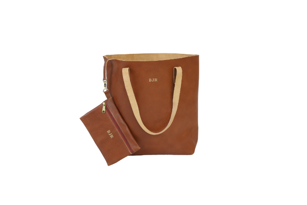 Jon Hart Design - Totes and Crossbodies - Everyday Tote - Blonde Natural Leather