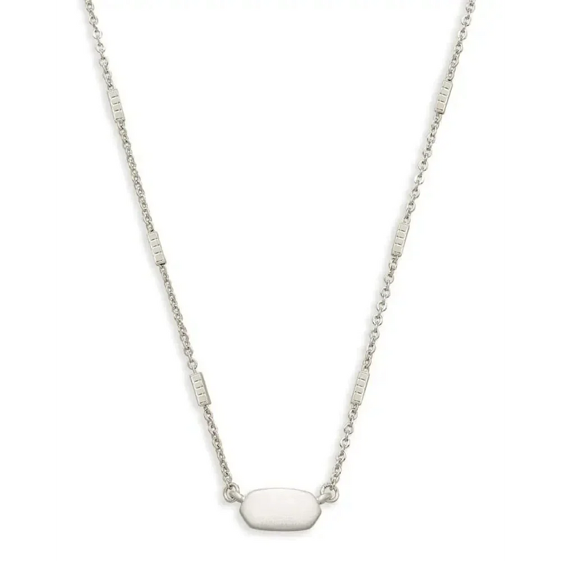 Kendra Scott - Fern Pendant Necklace - Bright Silver
