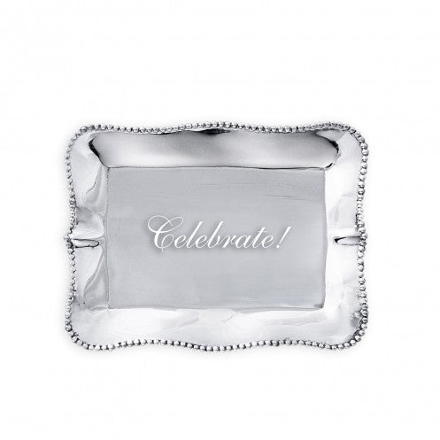 Beatriz Ball - Trays - Giftables Pearl Rectangular Engraved