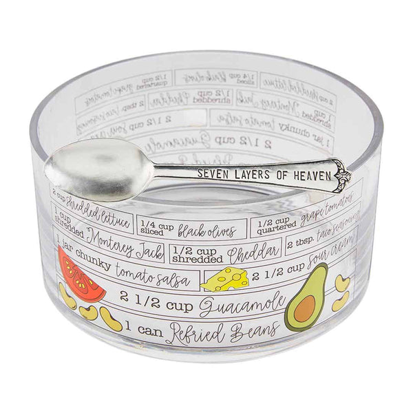 Mudpie - Dish - Glass 7 Layer Dip Bowl