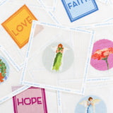 Green Angel Beginner Needlepoint Kit by Anne Neilson Home