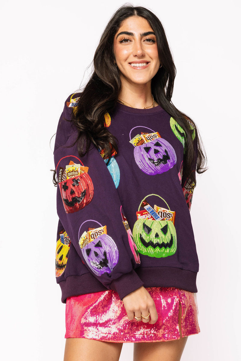 Queen of Sparkles - Dark Purple Multi Candy in Halloween