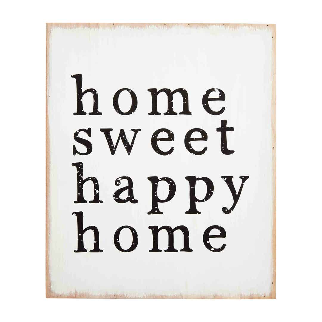 Mudpie Happy Home Plaque