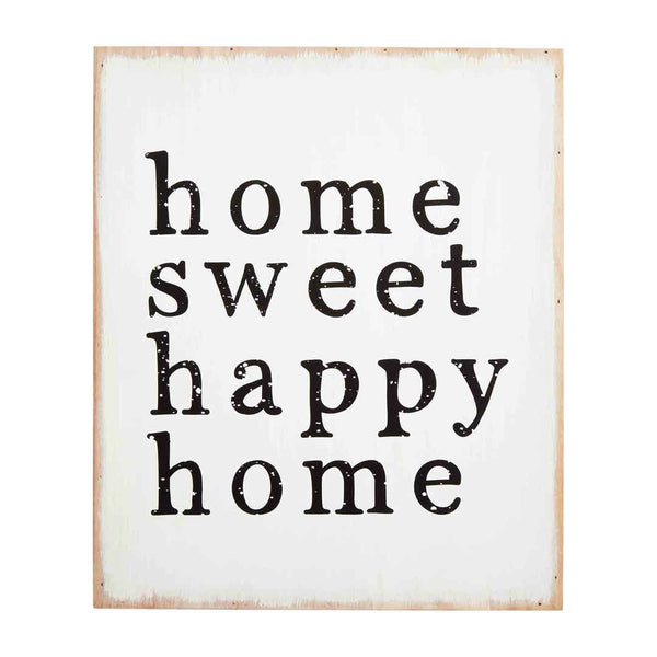 Mudpie - Plaque - Happy Home Wood