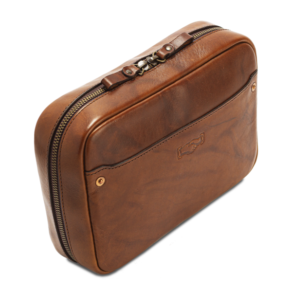 Heritage Leather "Doc" Tech / Dopp Kit Mission Mercantile Leather