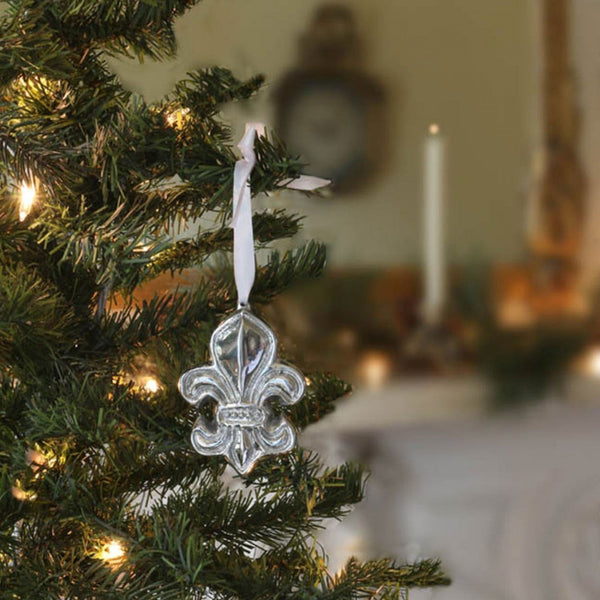 Beatriz Ball - Ornaments - Holiday Fleur De Lis Ornament