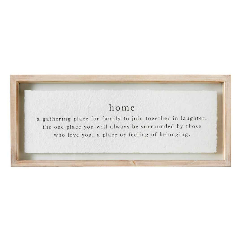 Mudpie - Plaque - Home Definition Glass