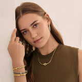 Interlok Single Knot Hinged Bangle, view 3