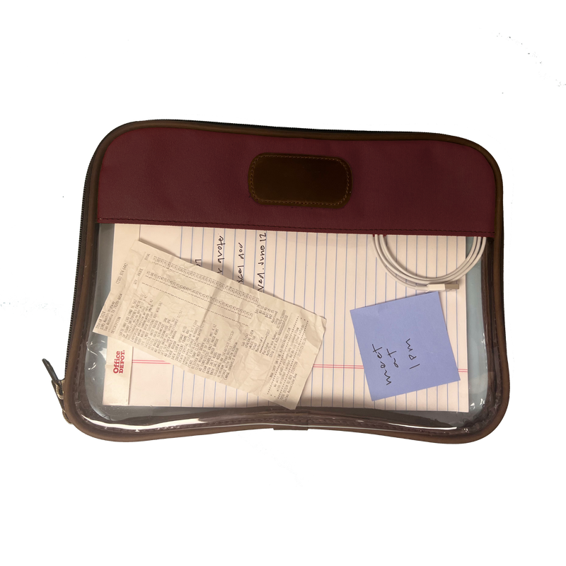 Jon Hart Design - Jh Clear Folio - Brick Canvas
