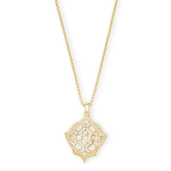 Kacey gold long pendant necklace deals