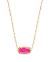 Elisa Gold Pendant Necklace in Azalea Illusion by Kendra Scott
