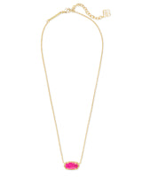Elisa Gold Pendant Necklace in Azalea Illusion by Kendra Scott