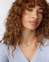 Elisa Gold Pendant Necklace in Peridot Illusion by Kendra Scott