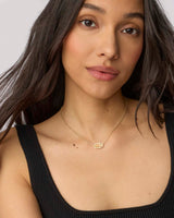 Elisa Gold Pendant Necklace in Citrine by Kendra Scott