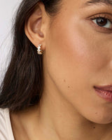 Cailin Gold Crystal April Huggie Earrings by Kendra Scott