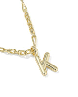 Bubble Letter K Gold Short Pendant Necklace by Kendra Scott