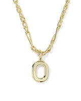 Bubble Letter O Gold Short Pendant Necklace by Kendra Scott