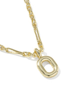 Bubble Letter O Gold Short Pendant Necklace by Kendra Scott