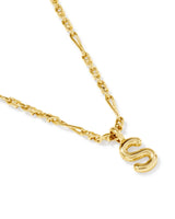 Bubble Letter S Gold Short Pendant Necklace by Kendra Scott