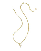 Bubble Letter Y Gold Short Pendant Necklace by Kendra Scott