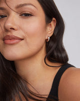 Mikki Metal Huggie Earrings in Silver by Kendra Scott