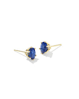 Cailin Gold Crystal Stud Earrings in Blue Violet Crystal by Kendra Scott