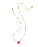 Apple Gold Short Pendant Necklace by Kendra Scott