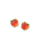 Apple Gold Stud Earrings by Kendra Scott