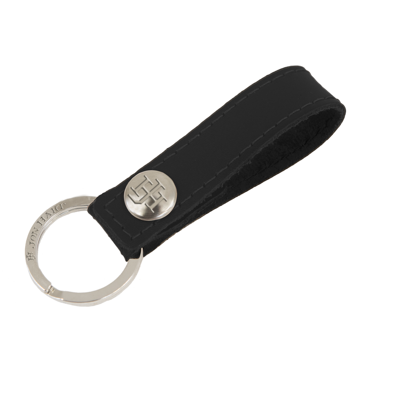 Jon Hart Design - Travel Key Ring Black Leather