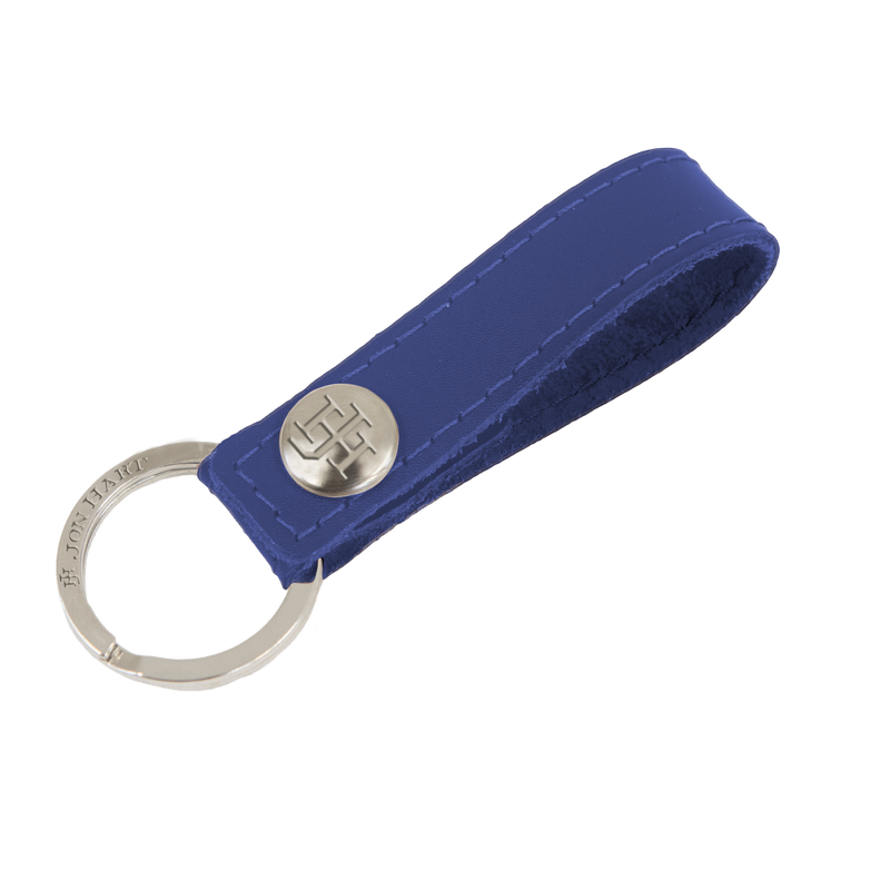 Jon Hart Design - Travel - Key Ring - Royal Blue Leather